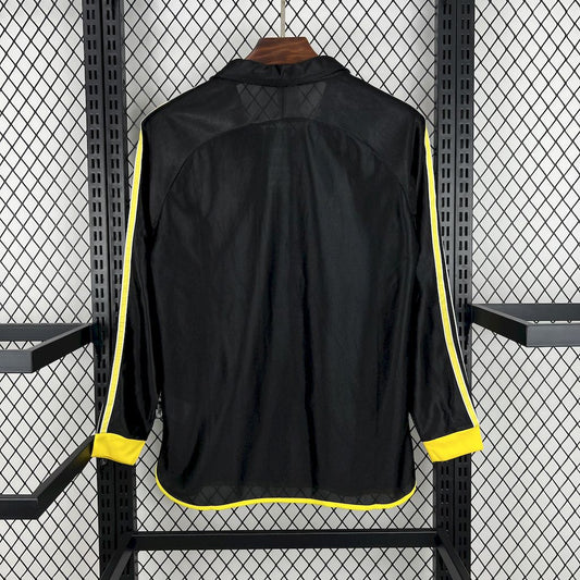 Camisa retrô de mangas compridas reserva do Real Madrid 1998/00