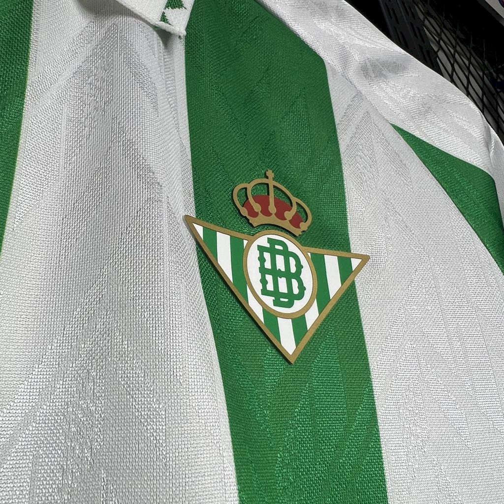 Real Betis 2024/25 With Sponsors And Patch Home Jersey