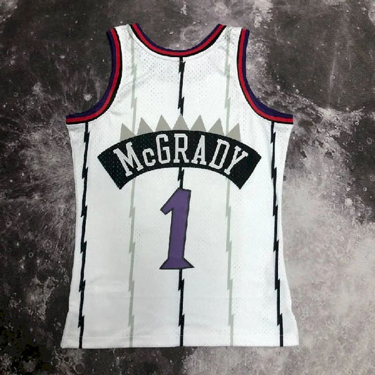 Camisa Masculina M&N 1999 Tracy McGrady Branca Retrô
