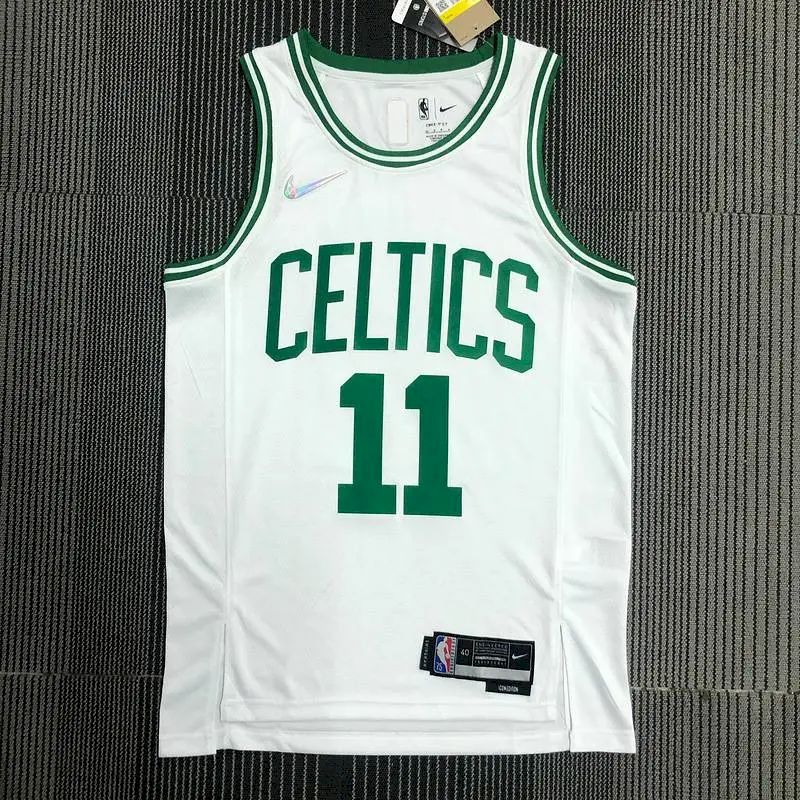 Camisa masculina Kyrie Irving branca do time – Edição de 75º aniversário