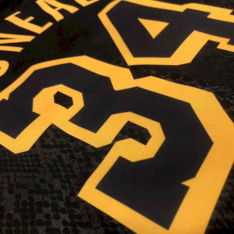 Camisa masculina Shaquille O'Neal Black Mamba versão jogador