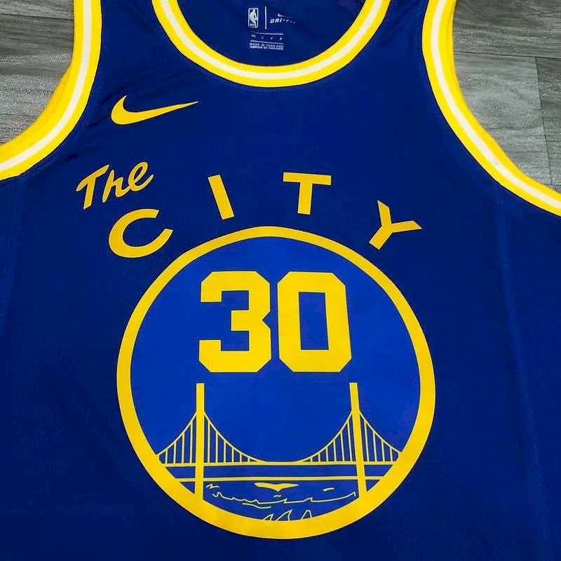 Stephen Curry Men’s Blue Player Version Jersey – Classic Edition