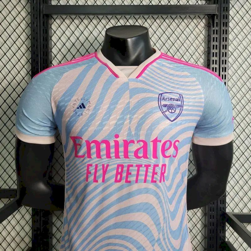 Camisa de treino pré-jogo do Arsenal 2023/24, versão jogador