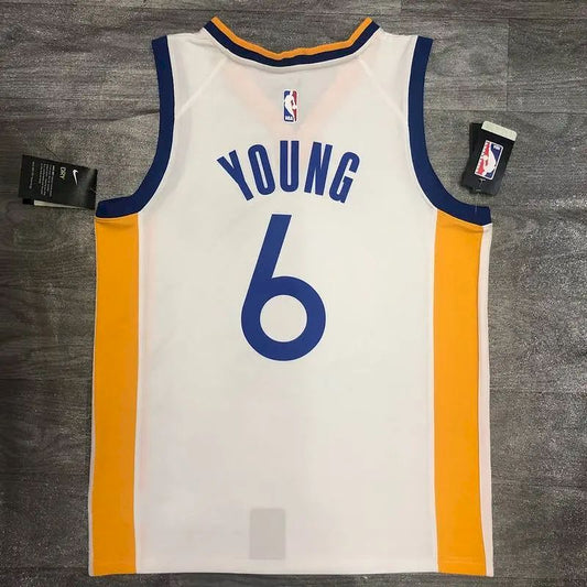 Camisa masculina Nick Young branca versão jogador – edição associação
