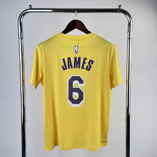 Camiseta amarela masculina do time LeBron James