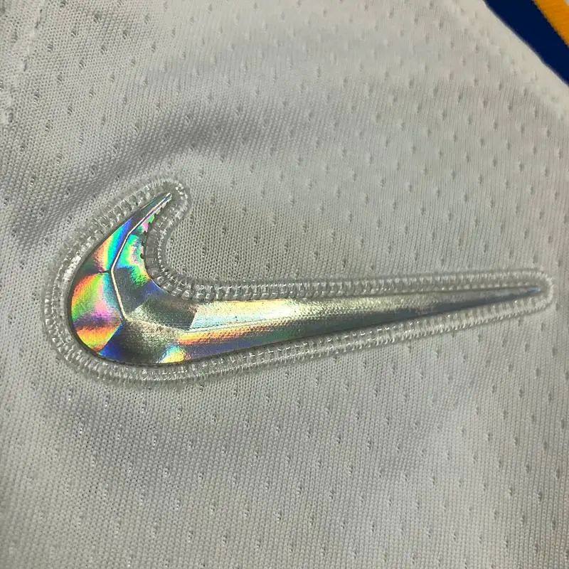 Camisa masculina Klay Thompson branca da equipe – Edição de 75º aniversário