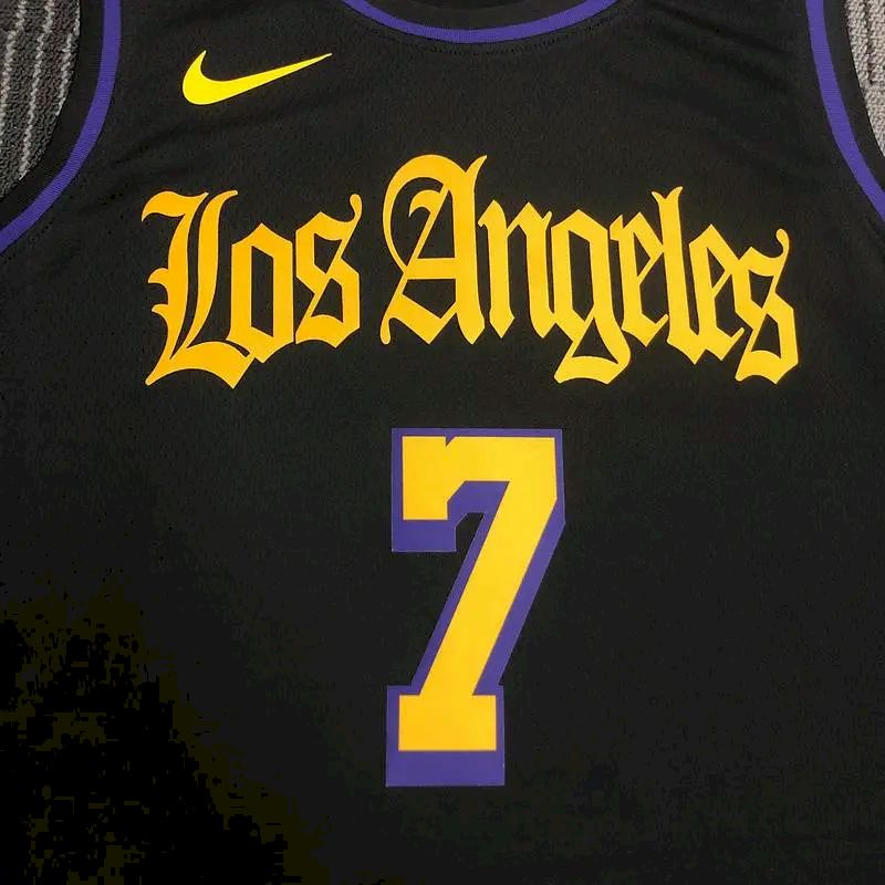 Carmelo Anthony Men’s Black Swingman Team Jersey – Noche Latina