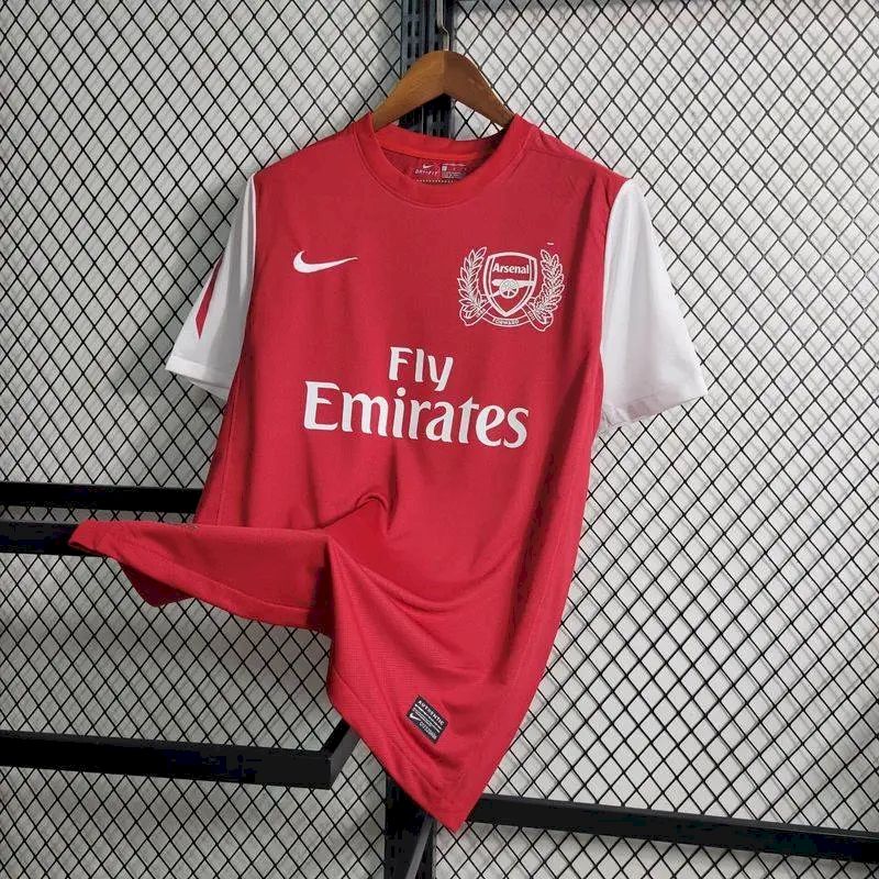 Camisa retrô do Arsenal 2011/12 comemorativa dos 125 anos