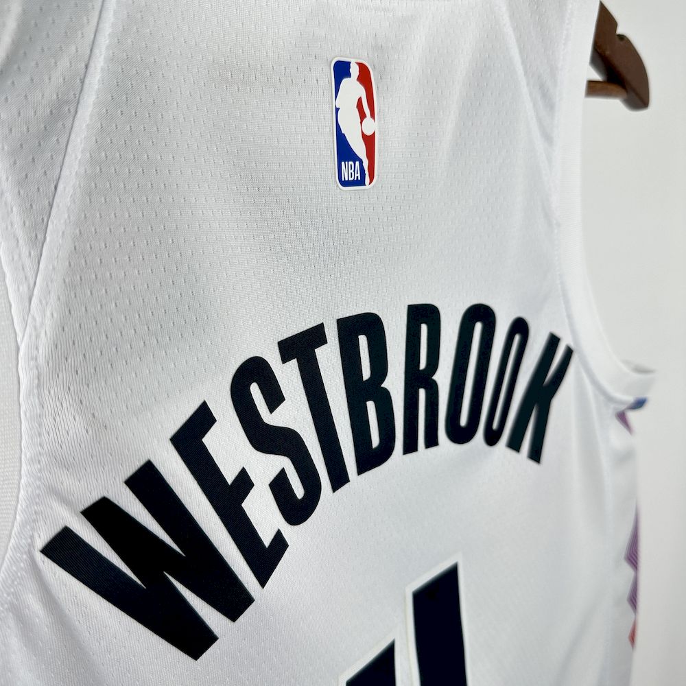 Denver Nuggets 2024/25 City Edition Cor Branca WESTBROOK#4