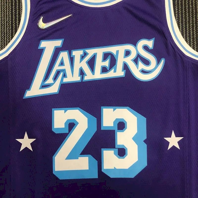 Men’s LeBron James Purple Team Jersey – 75th Anniversary City Edition