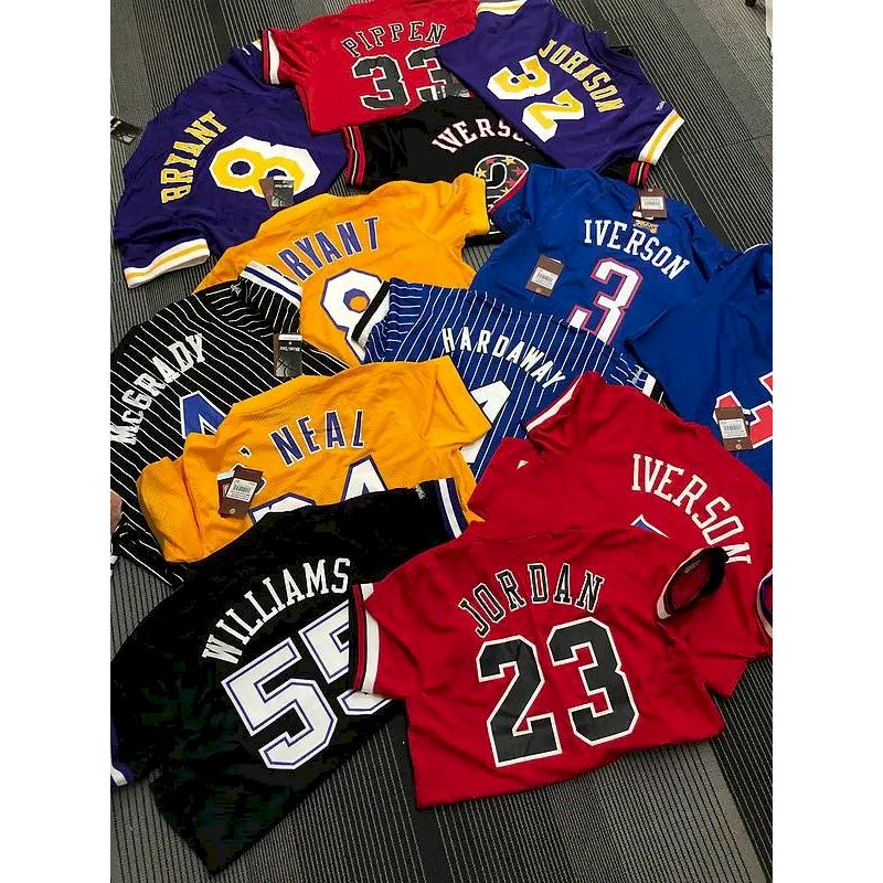 Camisa preta masculina Allen Iverson Player – Edição retrô