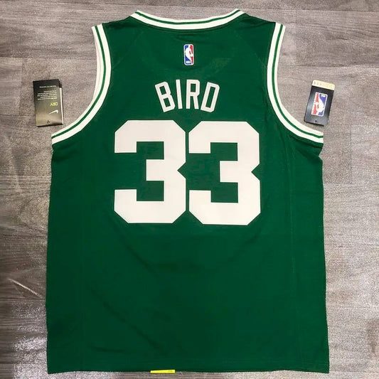 Camisa masculina Larry Bird verde versão jogador - Edição Ícone