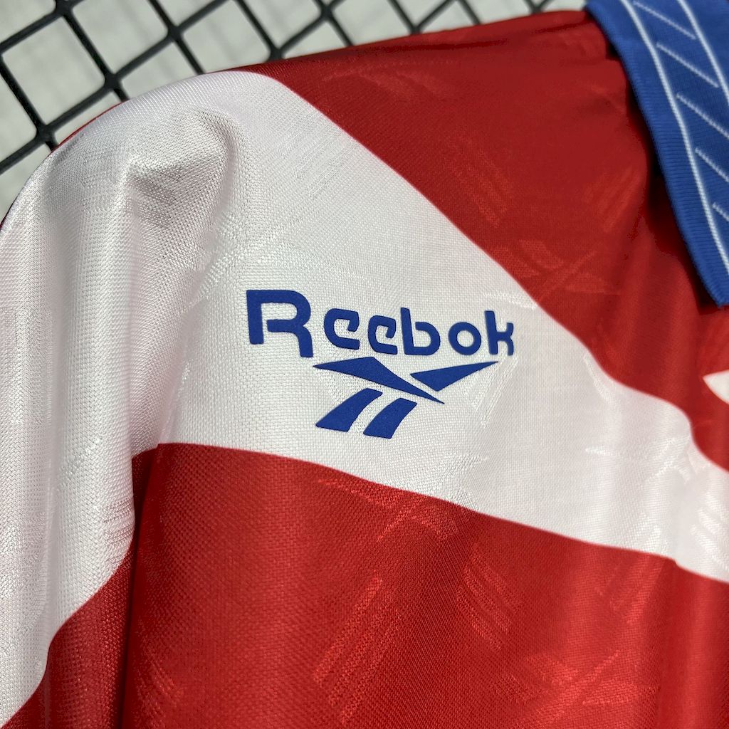 Camisa retrô de mangas compridas do Chile 1998 Home