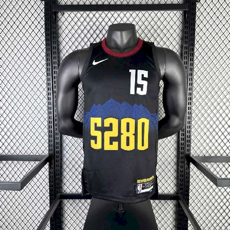 Denver Nuggets 2024/25 City Edition Cor Preta JOKIC#15