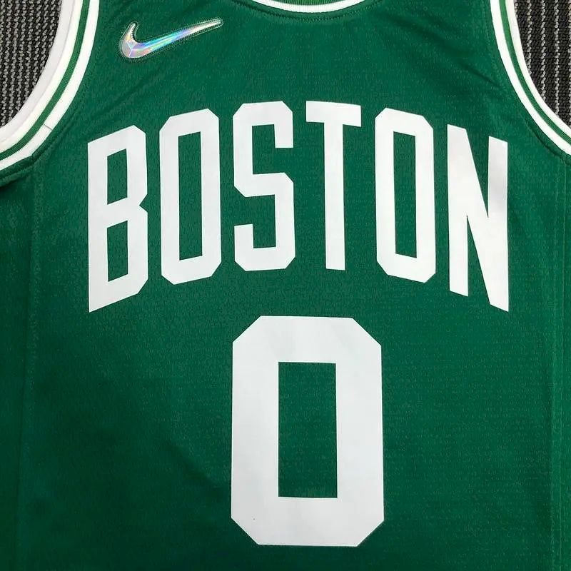 Camisa masculina Jayson Tatum Green Team – Edição de 75º aniversário