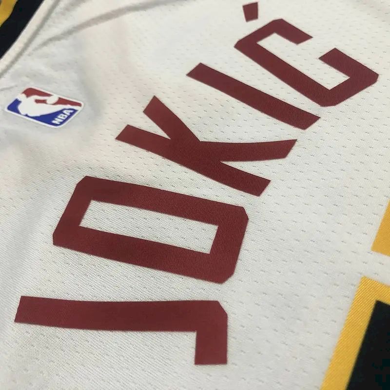 Men’s Nikola Jokic White Swingman Player Version Jersey – Association Edition