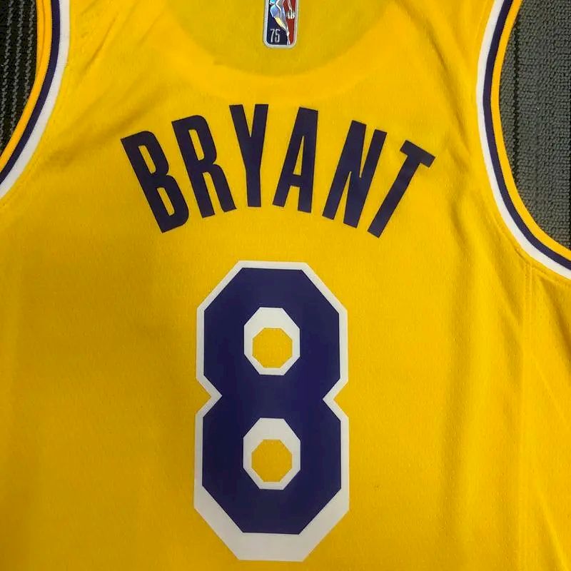 Men’s Kobe Bryant Yellow Team Jersey – 75th Anniversary Edition