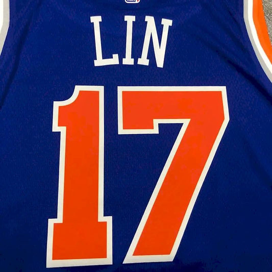 Camisa Jeremy Lin Azul Masculina 2020-21 Swingman Versão Jogador – Edição Ícone