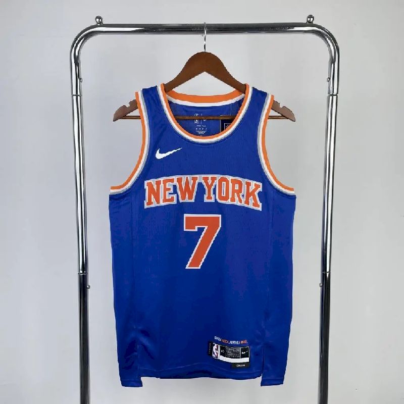 Camisa azul reserva masculina Carmelo Anthony