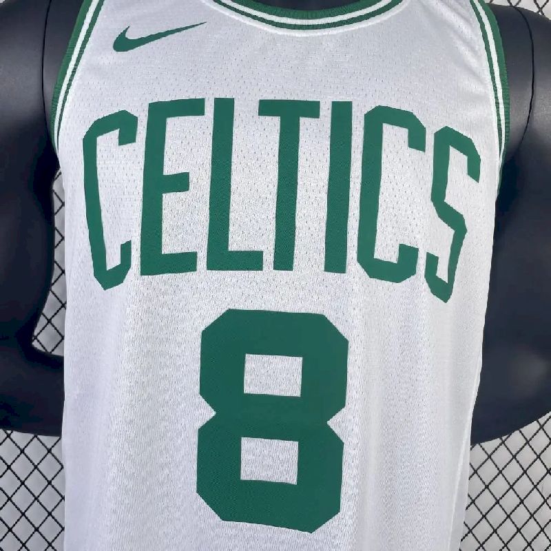 Camisa branca masculina Kristaps Porzingis Team