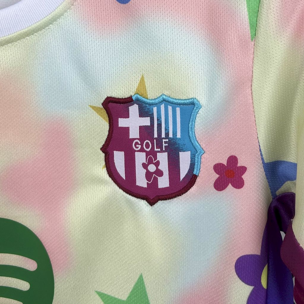 Barcelona 2025/26 Flower Special Edition Kids Kit
