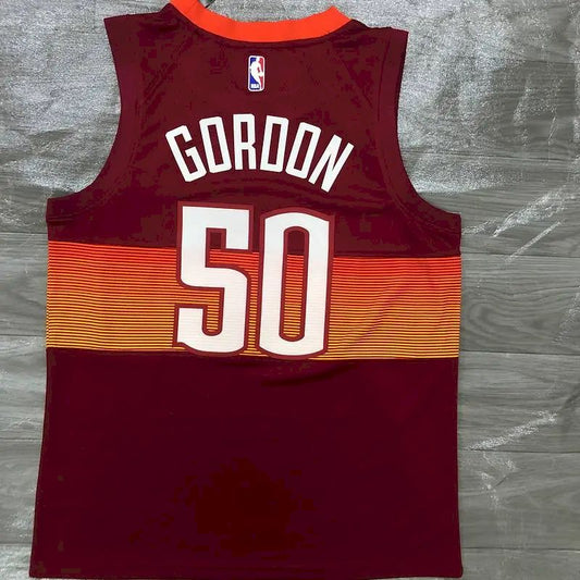 Camisa Aaron Gordon Vermelha Masculina 2020-21 Swingman Versão Jogador – Edição City