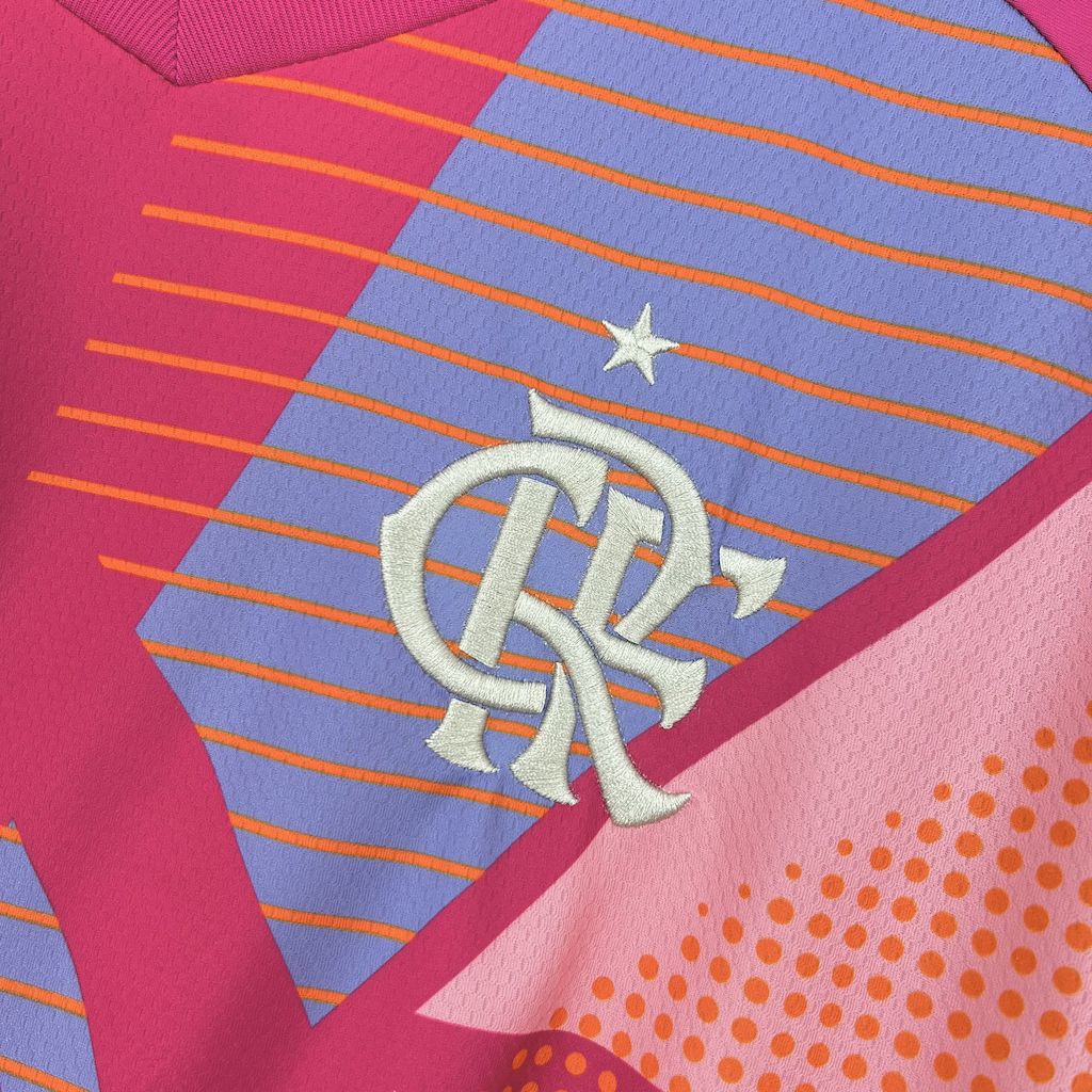 Camisa de goleiro rosa Flamengo 2025/26