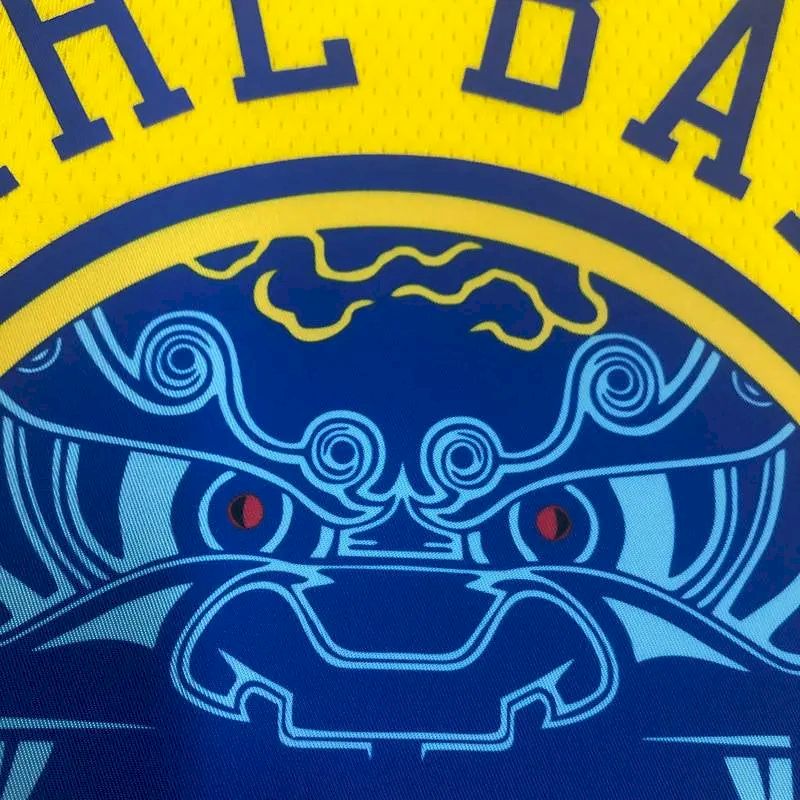 Camisa Klay Thompson Amarela Swingman Versão Jogador Masculina – Edição City
