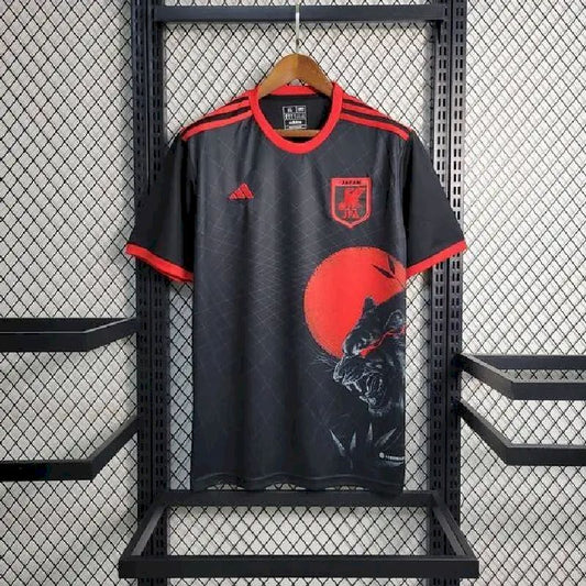 Men's Japan 2023/24 Black Leopard Head Jersey