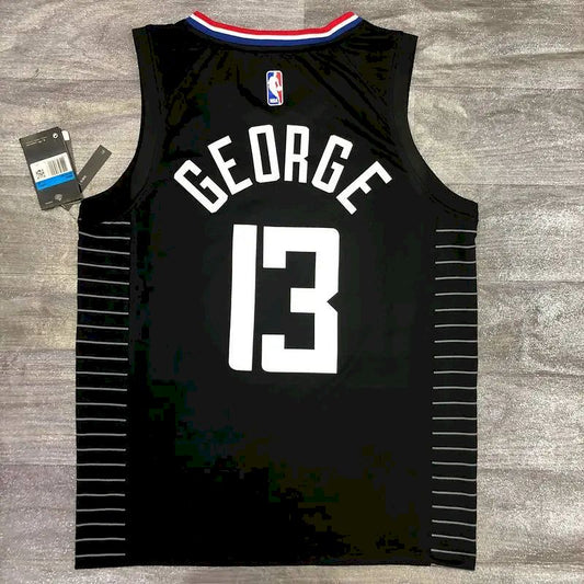 Camisa Paul George Masculina Preta Versão Jogador - Edição City