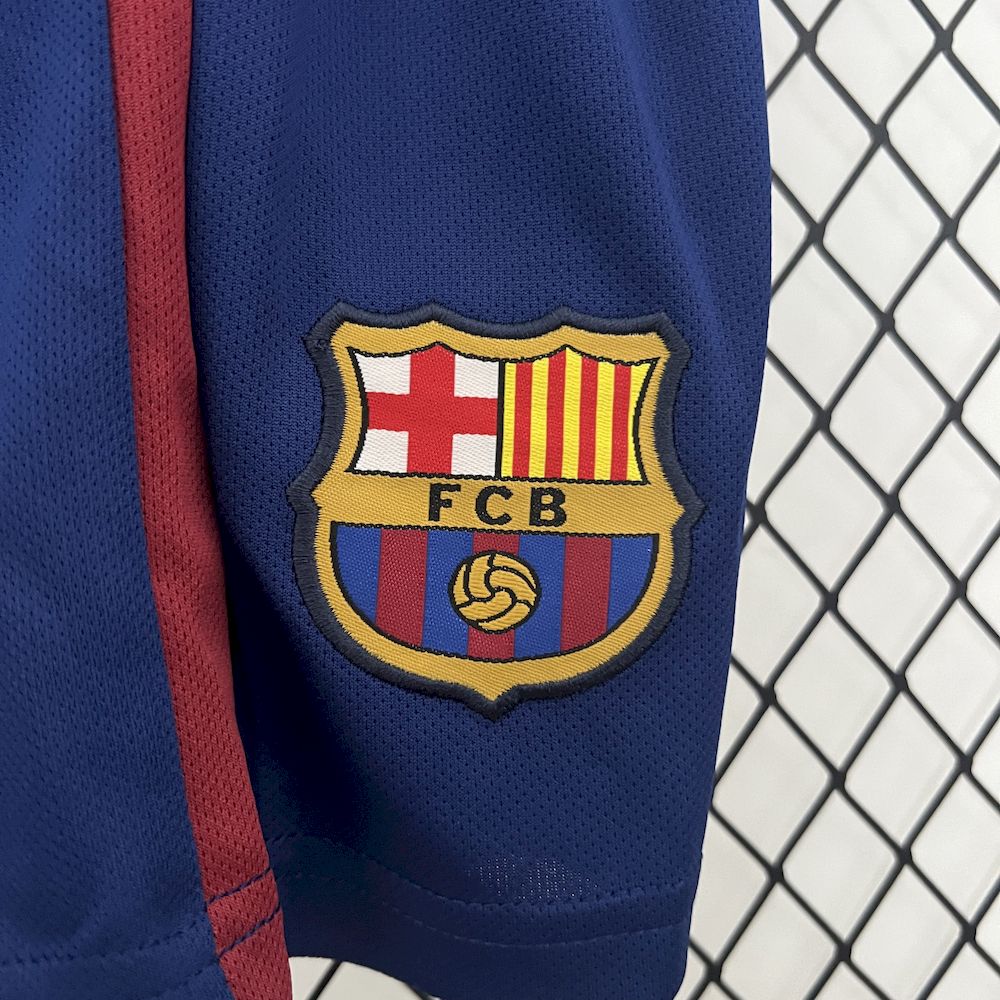 Barcelona 2009/10 Home Kids Retro Jersey And Shorts