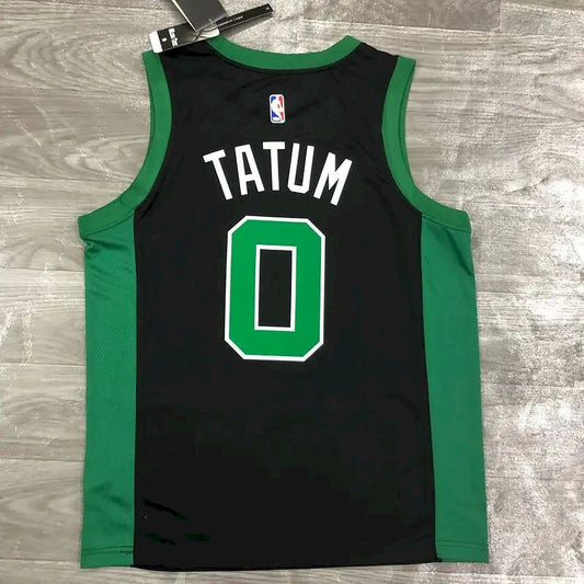 Camisa Masculina Jayson Tatum Preta 2020-21 Swingman Versão Jogador – Edição Statement