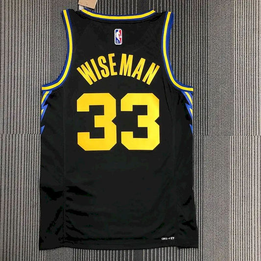Camisa James Wiseman preta masculina – Edição City do 75º aniversário