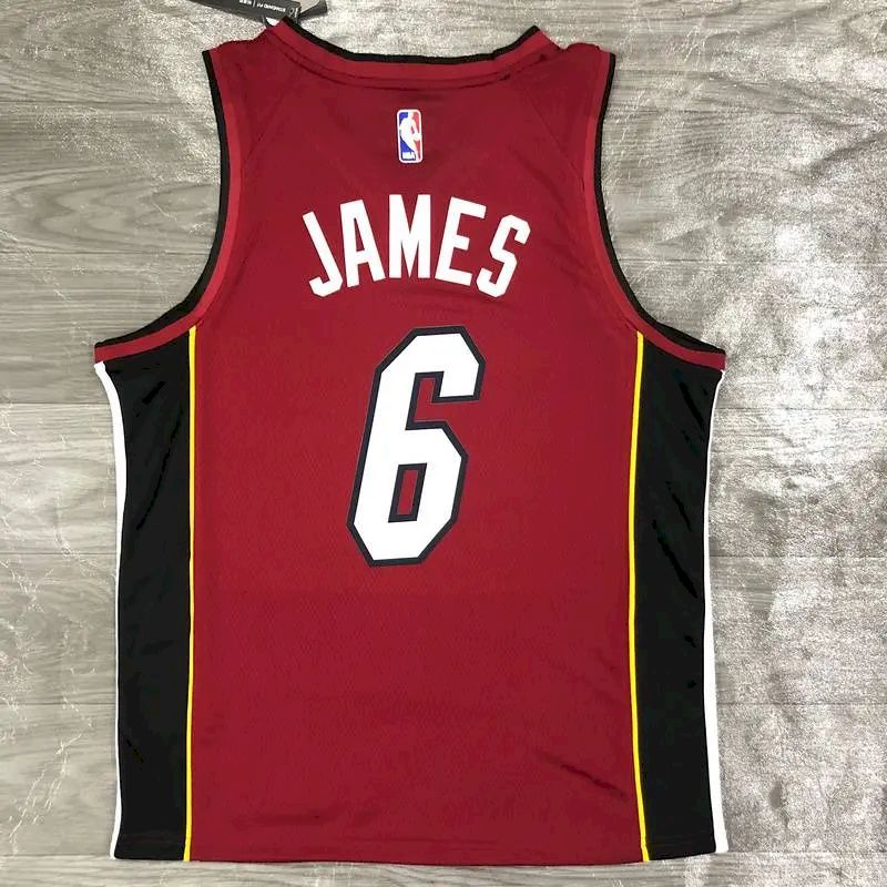 Men’s LeBron James Red 2020-21 Swingman Player Version Jersey – Statement Edition