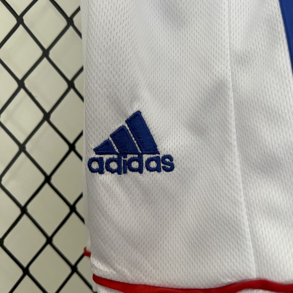 Camisa e shorts retrô infantil França 1998