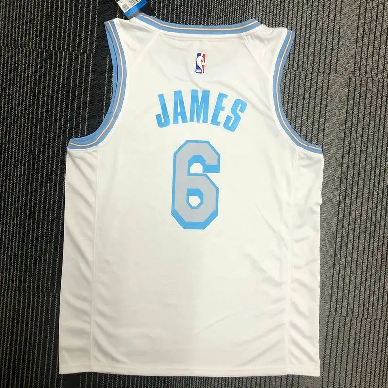 Men’s LeBron James White Player Version Jersey – City Edition