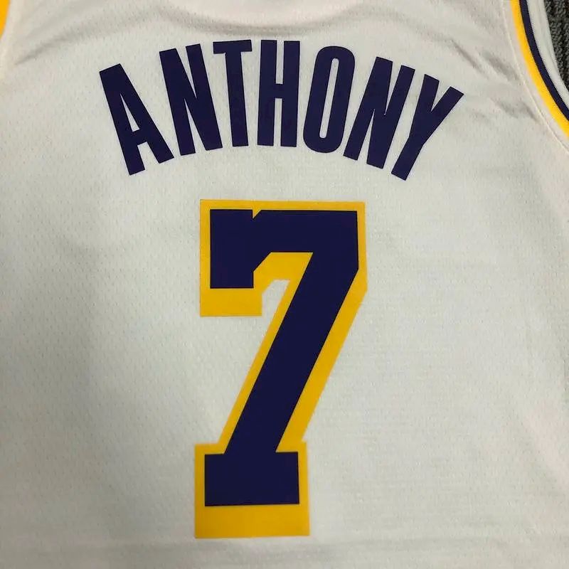 Carmelo Anthony Men’s White Swingman Team Jersey – Association Edition