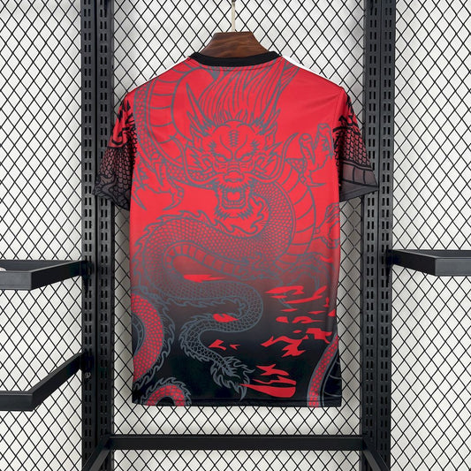 Camisa do Real Madrid 2024/25 Dragão Vermelho e Preto