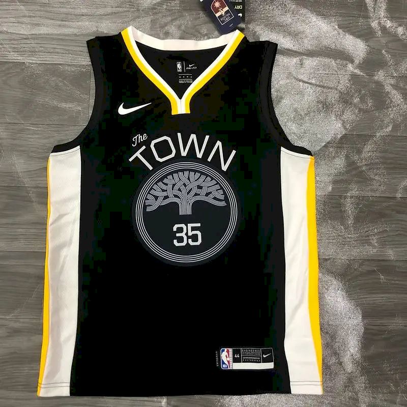 Camisa Kevin Durant com gola V preta, versão jogador, masculina – Edição Statement