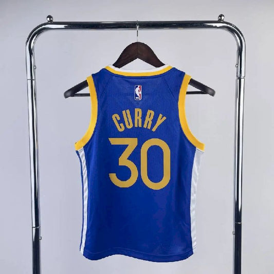 Camisa azul do time juvenil Stephen Curry