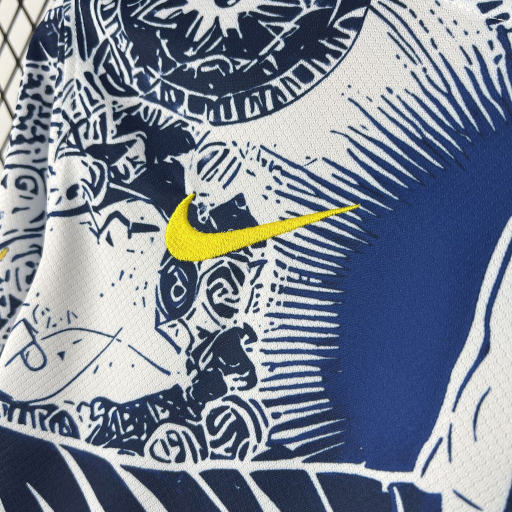 Brazil 2025/26 Blue And White Jersey