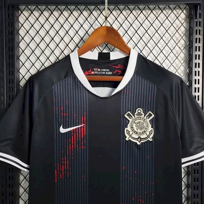 Camisa Corinthians Treino Pré-Jogo 2023/24 Preta