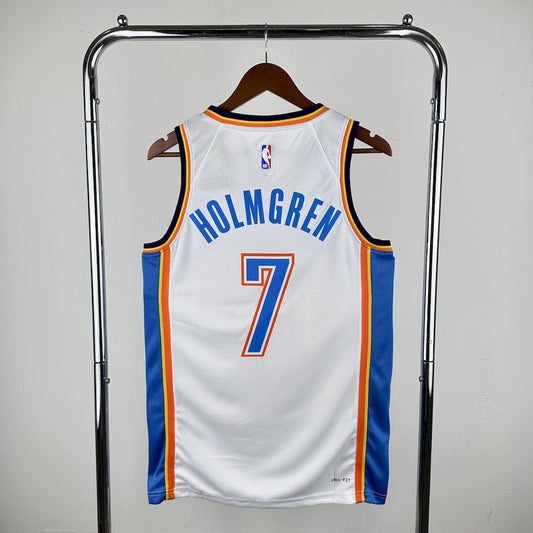 Oklahoma City Thunder 2023/24 Icon Edition Branco HOLMGREN#7