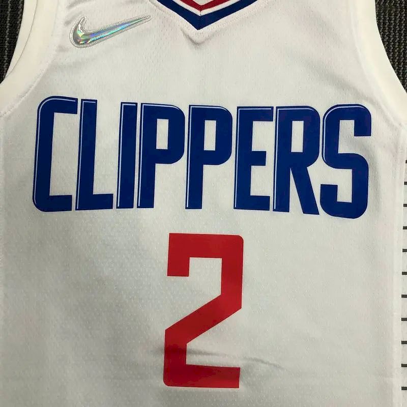 Camisa Kawhi Leonard Branca Masculina – Edição de 75º Aniversário
