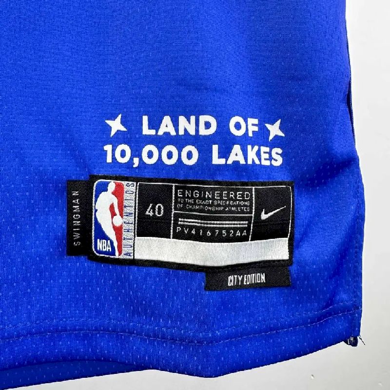 Camisa azul Derrick Rose masculina 2024 – Edição City