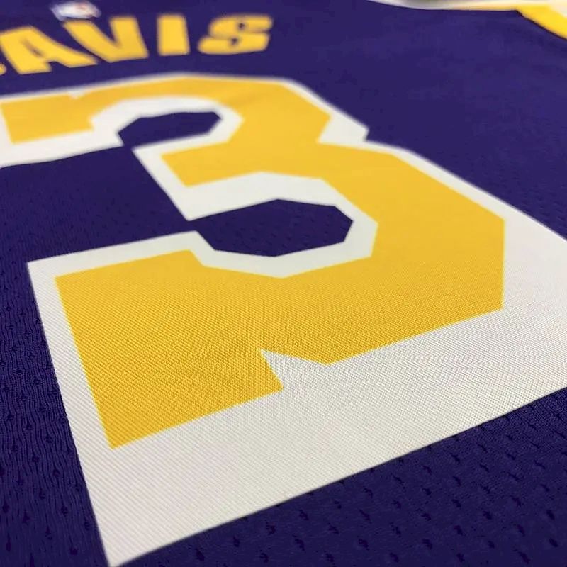 Camisa masculina Anthony Davis 2020-21 roxa Swingman versão jogador – Edição Statement