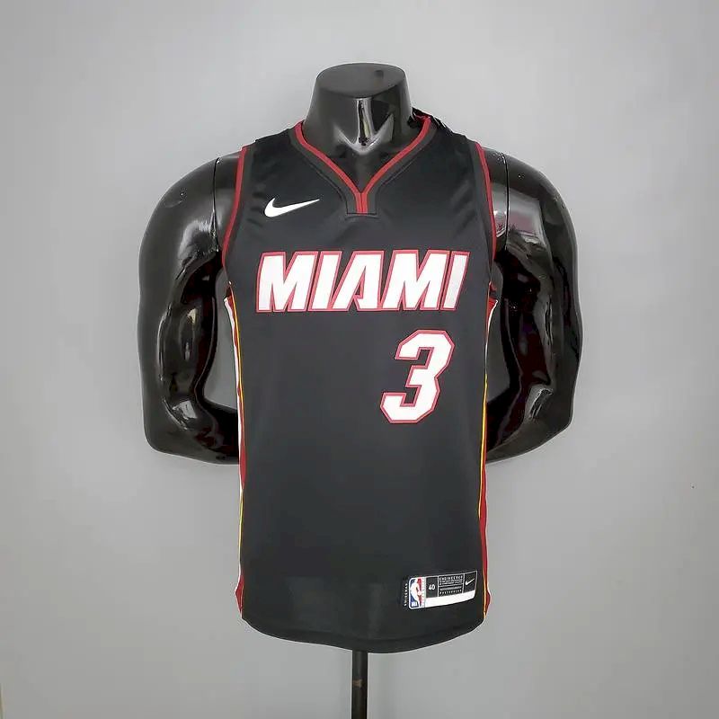 Men’s Dwyane Wade 2020-21 Black Swingman Player Version Jersey – Icon Edition