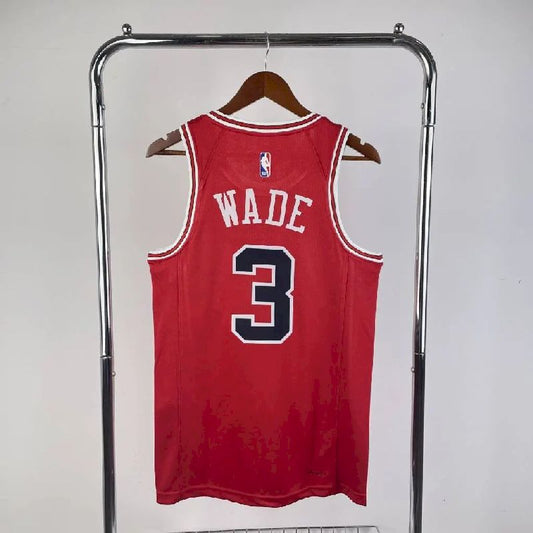 Camisa vermelha masculina do time Dwyane Wade