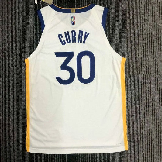 Camisa Masculina Stephen Curry Branca da Equipe – Edição Autêntica