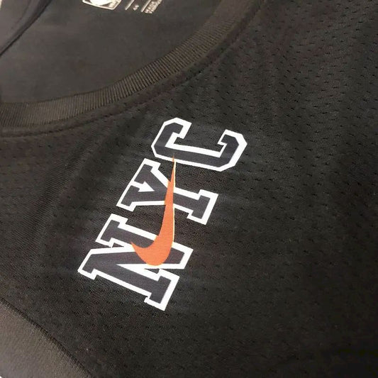 Camisa masculina Julius Randle Swingman preta – Edição City